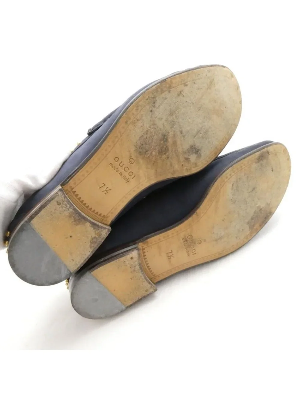 Gucci Horsebit Studded Loafers Shoes Flat 7.5